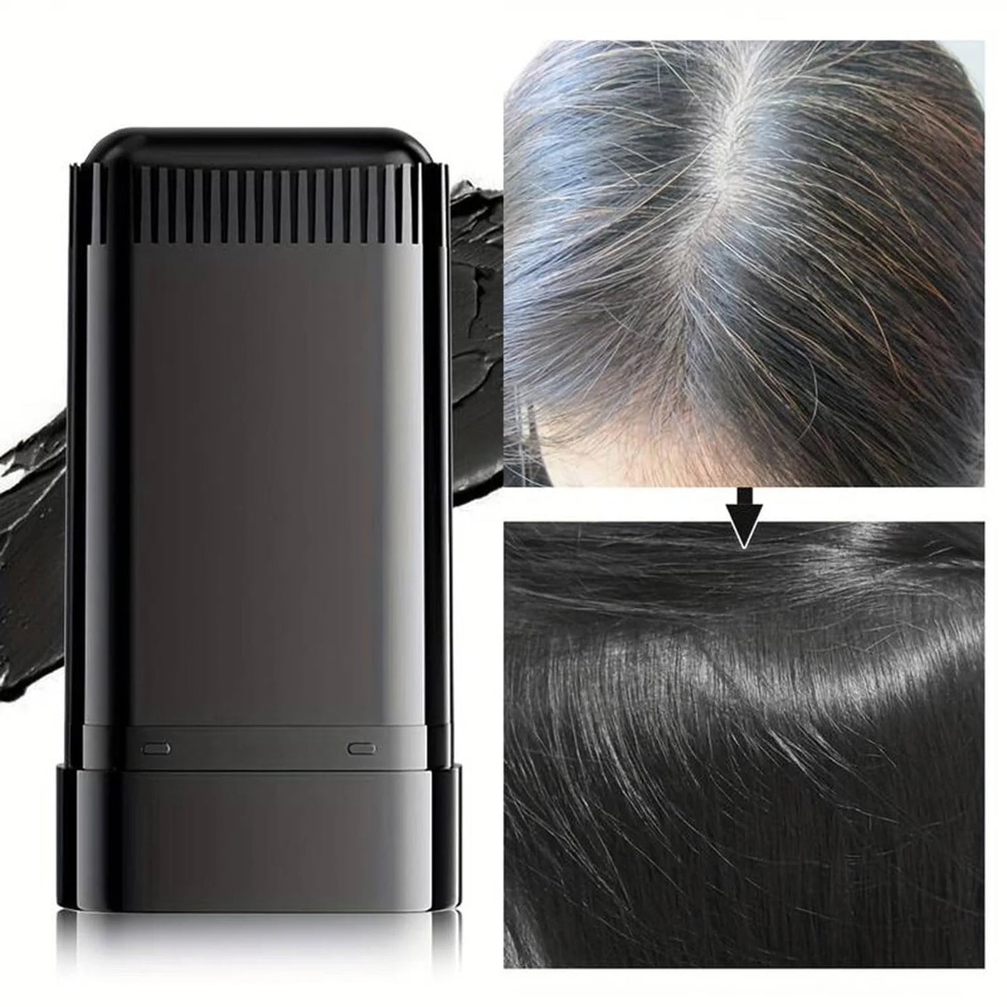 Black Hair Dye Stick for Hiding White Hair, Pack Of 1 (20gm)