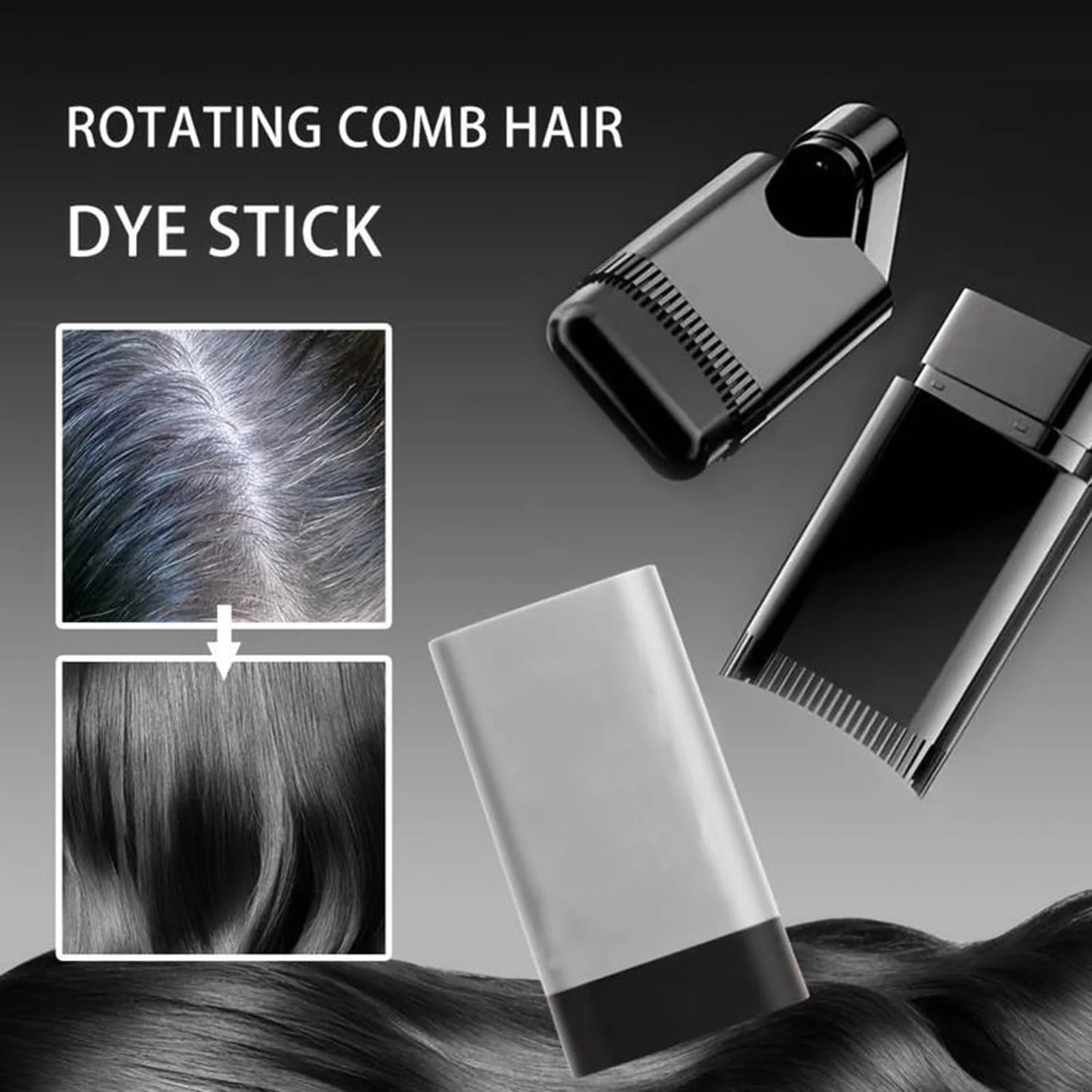 Black Hair Dye Stick for Hiding White Hair, Pack Of 1 (20gm)